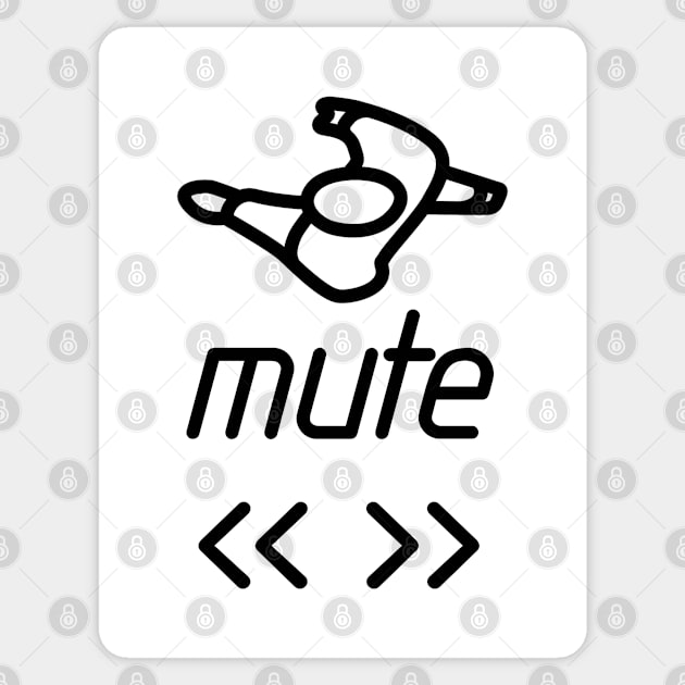 Mute Sticker by Timeless Chaos